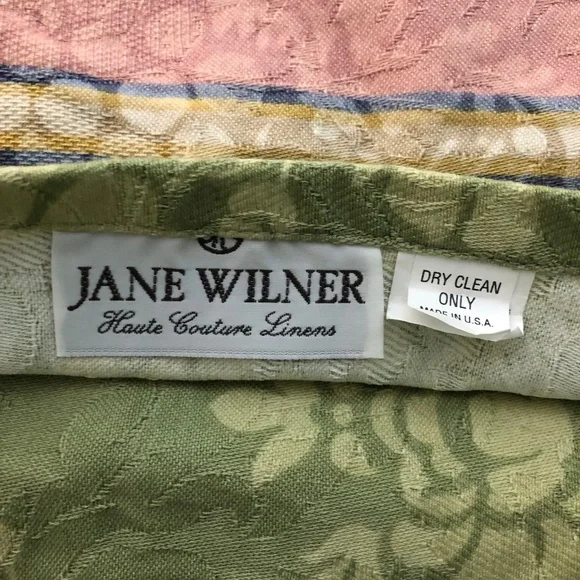 Jane Wilner Designs set of 2 euro pillow shams Hillhouse jacquard floral - Picture 4 of 4